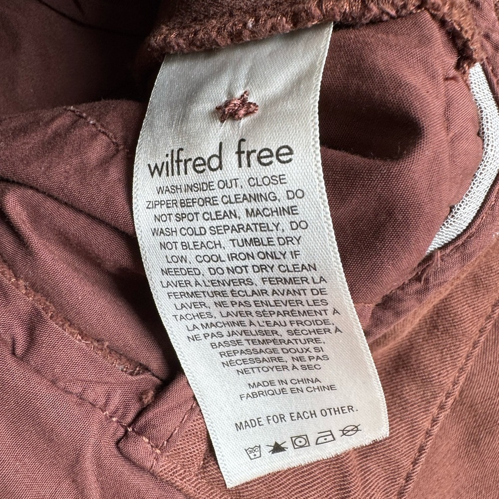 Aritzias Wilfred Free High-Rise Utility Ascendant pant in Gd Shitake Size 6 - Picture 12 of 12